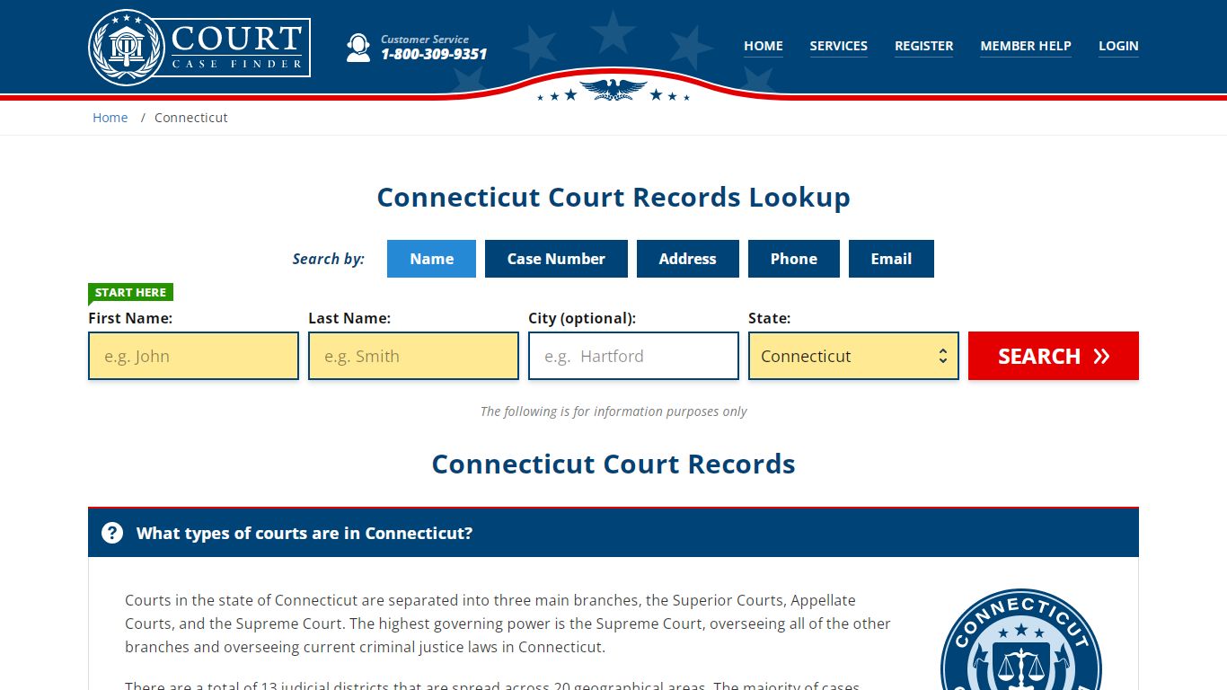 Connecticut Court Records Lookup - CT Court Case Search